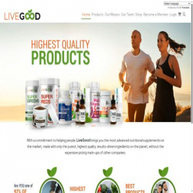 Скриншот главной страницы сайта livegoodkz.com