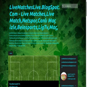 Скриншот главной страницы сайта livematcheslive.blogspot.com.tr