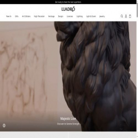 Скриншот главной страницы сайта lladro.com