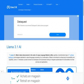 Скриншот главной страницы сайта llamaimodel.com