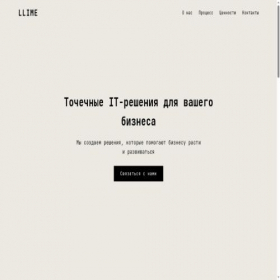 Скриншот главной страницы сайта llime.xyz