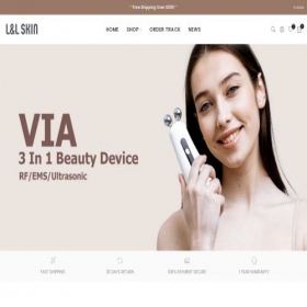 Скриншот главной страницы сайта llskinshop.com