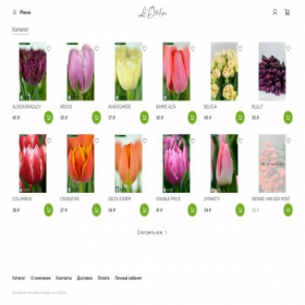 Скриншот главной страницы сайта lndtulips.ru