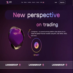 Скриншот главной страницы сайта lnxmgroup.com
