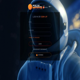 Скриншот главной страницы сайта lobby.ageofmars.io