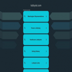 Скриншот главной страницы сайта lobbyist.com