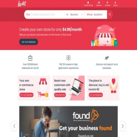 Скриншот главной страницы сайта localist.co.nz
