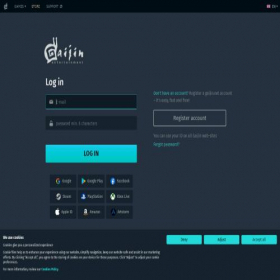 Скриншот главной страницы сайта login.gaijin.net