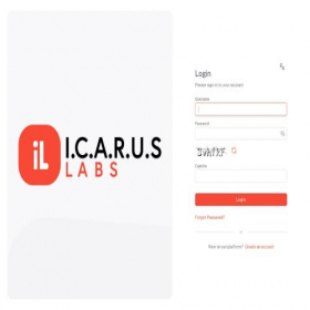 Скриншот главной страницы сайта login.icaruslabs.tech