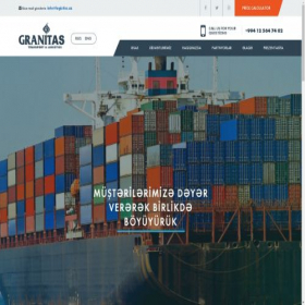 Скриншот главной страницы сайта logistics.az