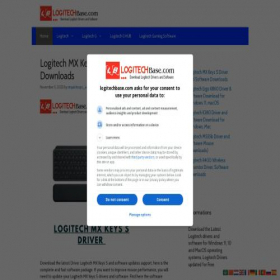 Скриншот главной страницы сайта logitechbase.com