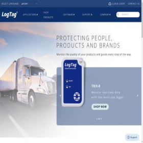 Скриншот главной страницы сайта logtagrecorders.com