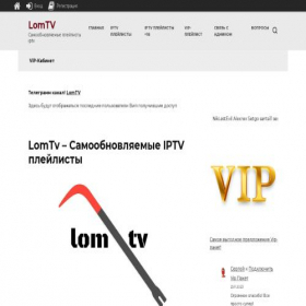 Скриншот главной страницы сайта lomtv.ru
