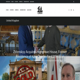 Скриншот главной страницы сайта londoncrier.co.uk