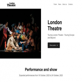 Скриншот главной страницы сайта londontheatre-touring.pro