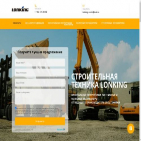 Скриншот главной страницы сайта lonking-centr.ru