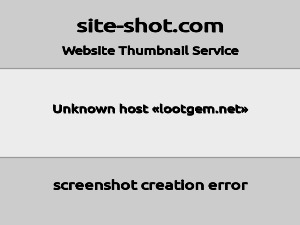 Скриншот главной страницы сайта lootgem.net