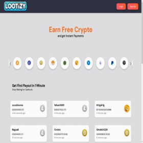 Скриншот главной страницы сайта lootizy.com