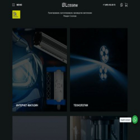 Скриншот главной страницы сайта lossew.com