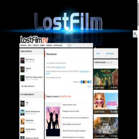 Скриншот главной страницы сайта lostfilm.download