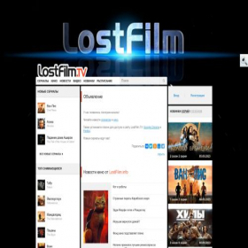 Скриншот главной страницы сайта lostfilm.tv