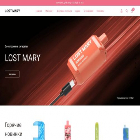 Скриншот главной страницы сайта lostmaryshop.ru