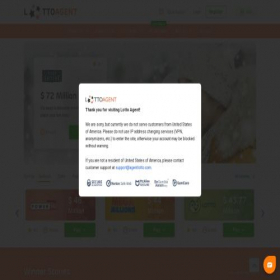 Скриншот главной страницы сайта lottoagent1.com
