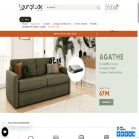 Скриншот главной страницы сайта loungitude.fr