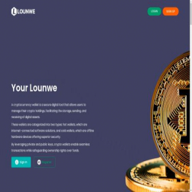 Скриншот главной страницы сайта lounwe.com