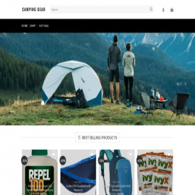 Скриншот главной страницы сайта lovecampgear.com