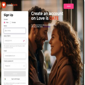 Скриншот главной страницы сайта lovessdate.com