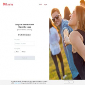 Скриншот главной страницы сайта loyme.com