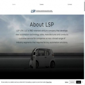 Скриншот главной страницы сайта lsp-llc.com