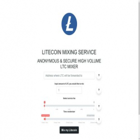 Скриншот главной страницы сайта ltc-mixer.com