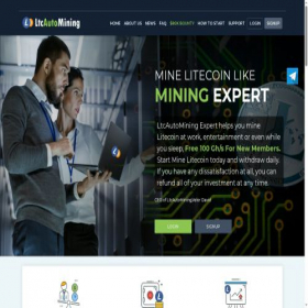 Скриншот главной страницы сайта ltcautomining.com