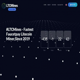 Скриншот главной страницы сайта ltcmines.com