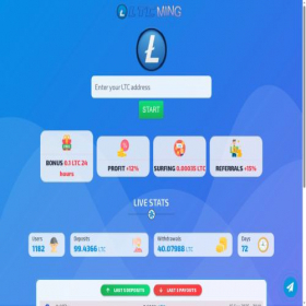 Скриншот главной страницы сайта ltcming.pw
