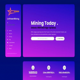Скриншот главной страницы сайта ltcpowermining.com