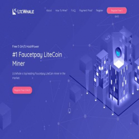 Скриншот главной страницы сайта ltcwhale.com