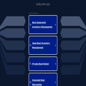 Скриншот главной страницы сайта lucky-box.xyz