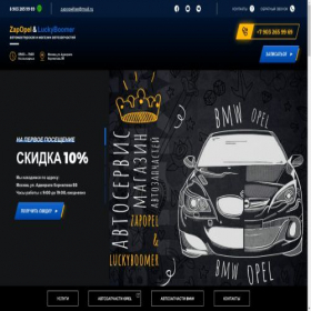 Скриншот главной страницы сайта lucky-service.ru
