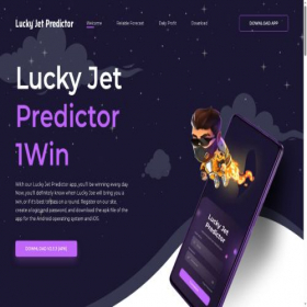Скриншот главной страницы сайта luckyjetpredictor.com