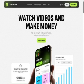 Скриншот главной страницы сайта luckywatch.pro