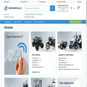 Скриншот главной страницы сайта lugansk.ridersdrive.ru