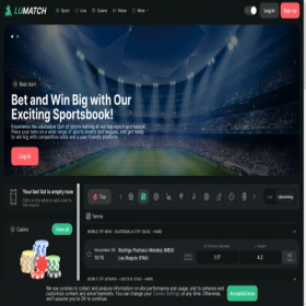 Скриншот главной страницы сайта lumatch.com