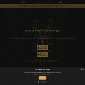 Скриншот главной страницы сайта lumenen.com