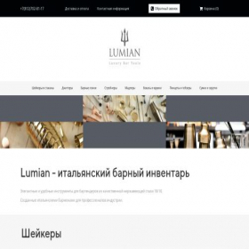 Скриншот главной страницы сайта lumianbartools.ru