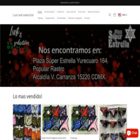 Скриншот главной страницы сайта lustandseductioncdmx.com