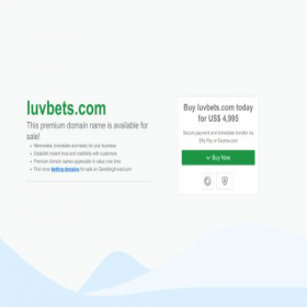 Скриншот главной страницы сайта luvbets.com