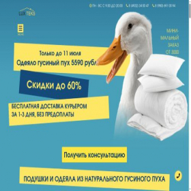 Скриншот главной страницы сайта luxteks.ru